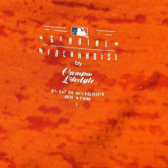 Detroit Tigers Women’s Graphic Tee – Orange & Navy, Size L - Picture 10 of 10